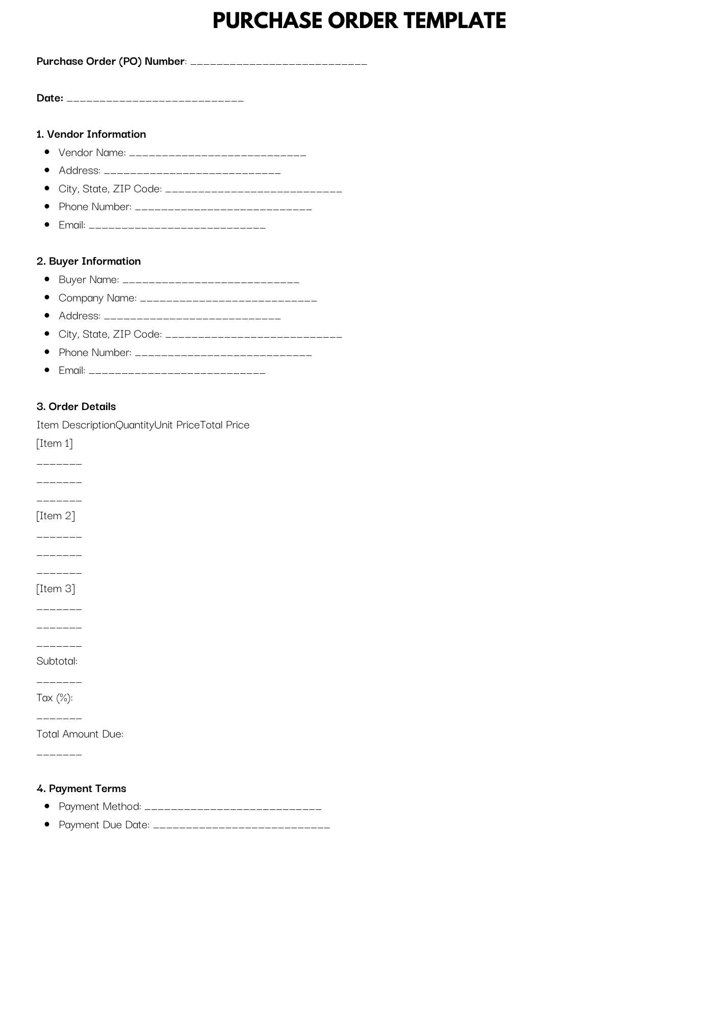 Project proposal template with sections for objectives, scope, and timelines.